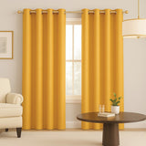 Cortina Semiblackout Dorado 270x200cm Doble Faz Fondo Entero