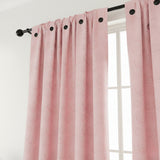 Cortina Jacquard Tradicional Rosa 270x215cm Doble Faz de Simbolos Geometricos