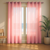 Velo Argollado Rosa 270x220cm Doble Faz Fondo Entero