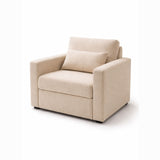 Poltrona Beige 76x90cm de Un Puesto Reclinable con Apoya Brazos