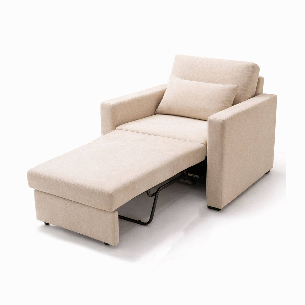 Poltrona Beige 76x90cm de Un Puesto Reclinable con Apoya Brazos