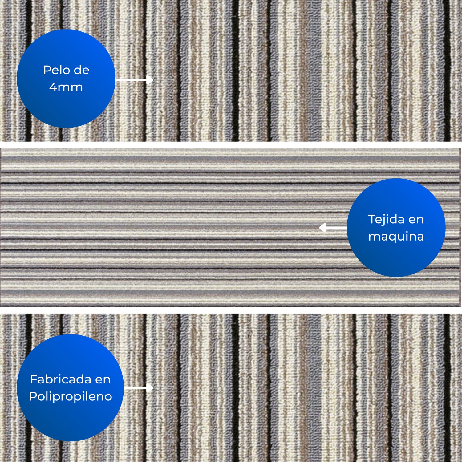 Alfombra Newark Negro y Multicolor 150x200cm Rectangular Suave para Sala De Estar de Lineas
