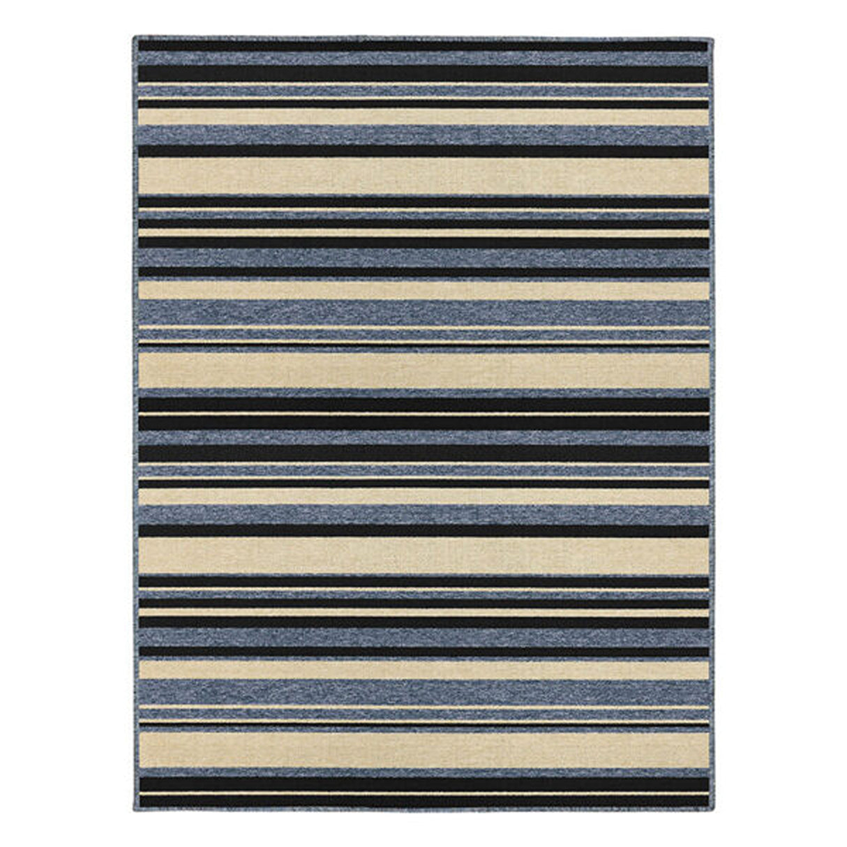 Alfombra Newark Azul 150x200cm Rectangular Suave para Sala De Estar de Lineas