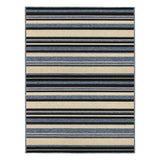 Alfombra Newark Azul 150x200cm Rectangular Suave para Sala De Estar de Lineas