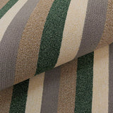 Alfombra California Verde y Cafe 150x100cm Rectangular Suave para Sala De Estar de Lineas