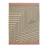 Alfombra Oregon Beige y Negro Germany 200x150cm Rectangular Suave para Dormitorio de Lineas