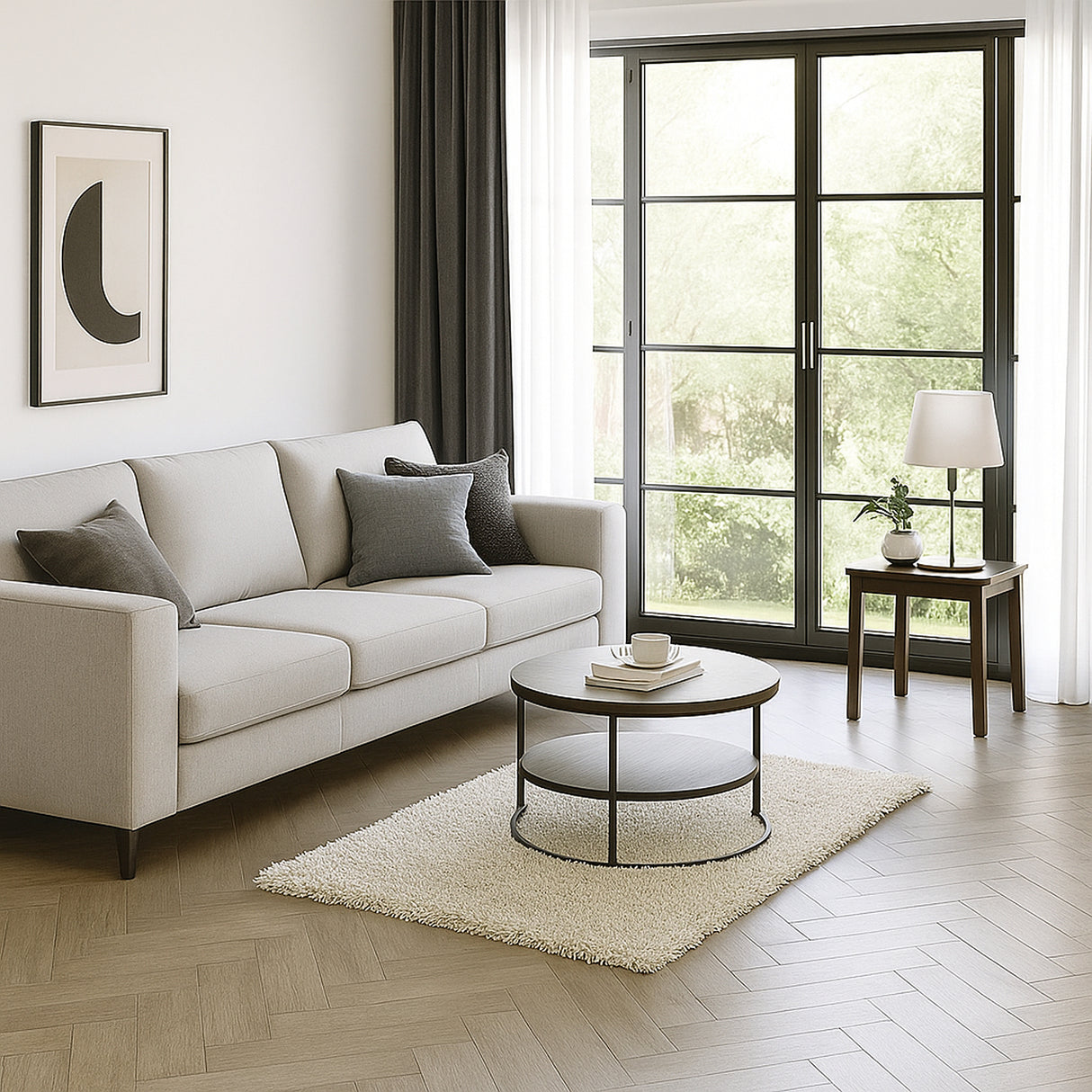 Alfombra Hawaii Blanco Crema 100x50cm Rectangular Suave para Sala De Estar Fondo Entero