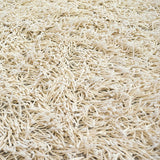 Alfombra Hawaii Blanco Crema 100x50cm Rectangular Suave para Sala De Estar Fondo Entero