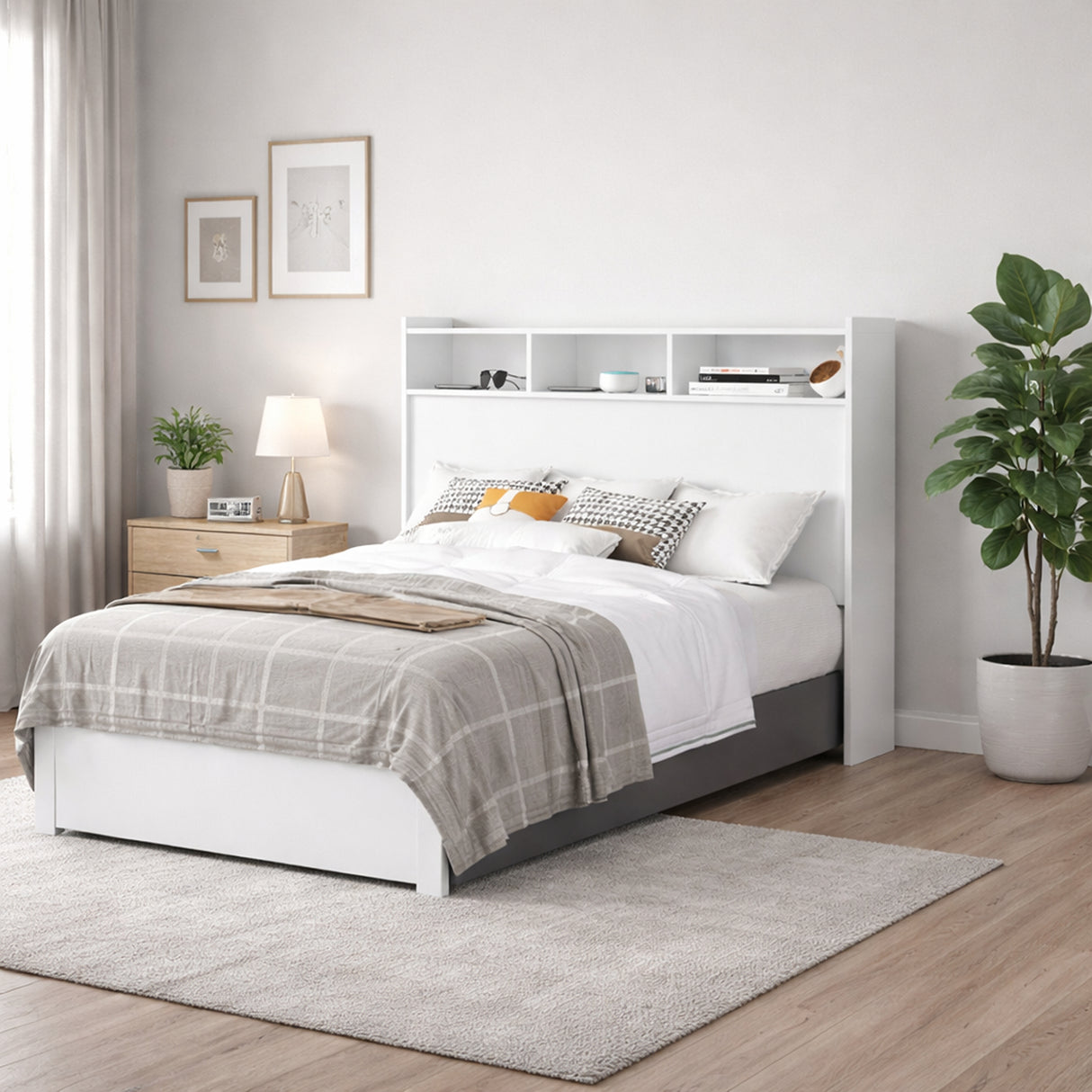 Cabecera Texas Blanco 145x121cm Para Cama Doble