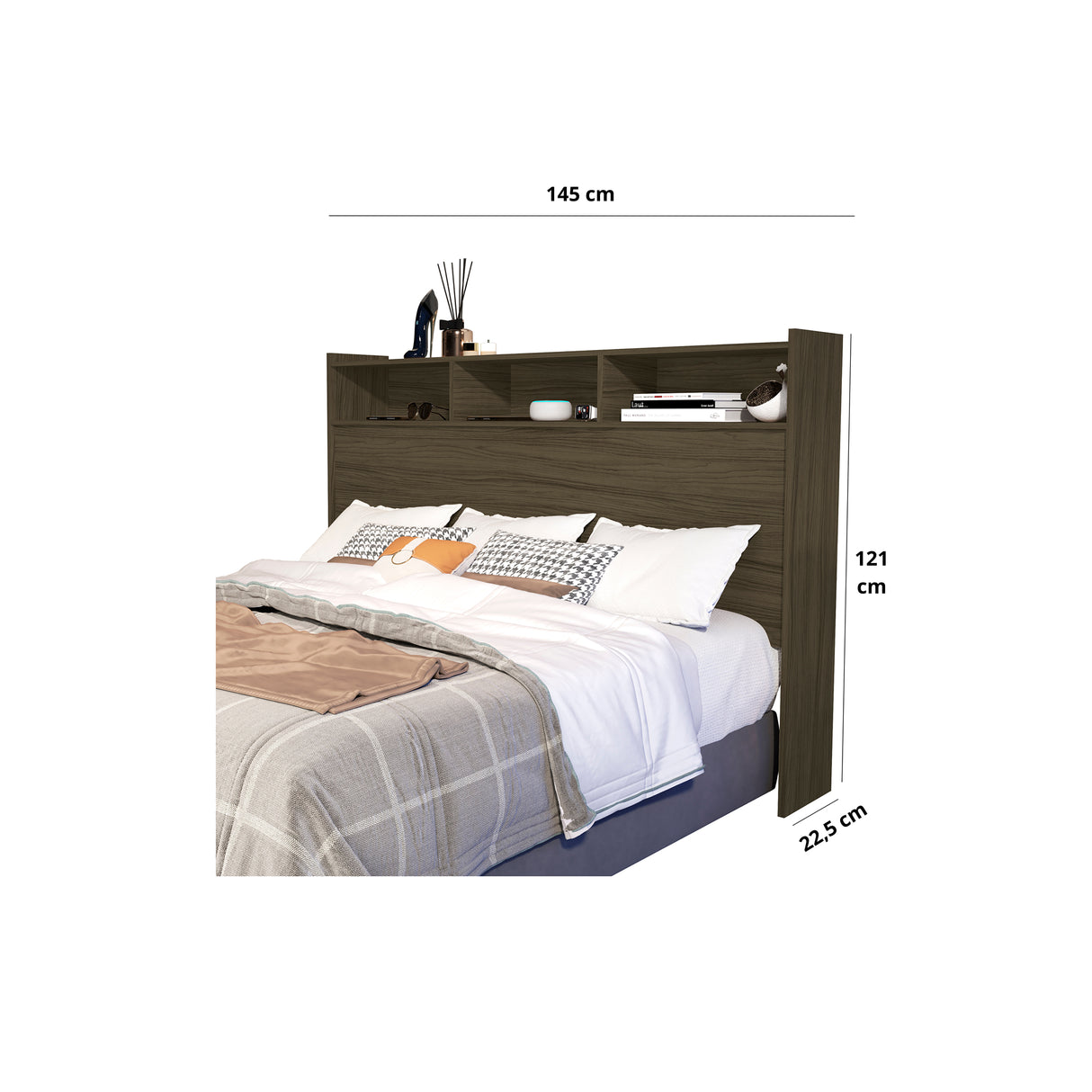 Cabecera Texas Marrón 145x121cm Para Cama Doble