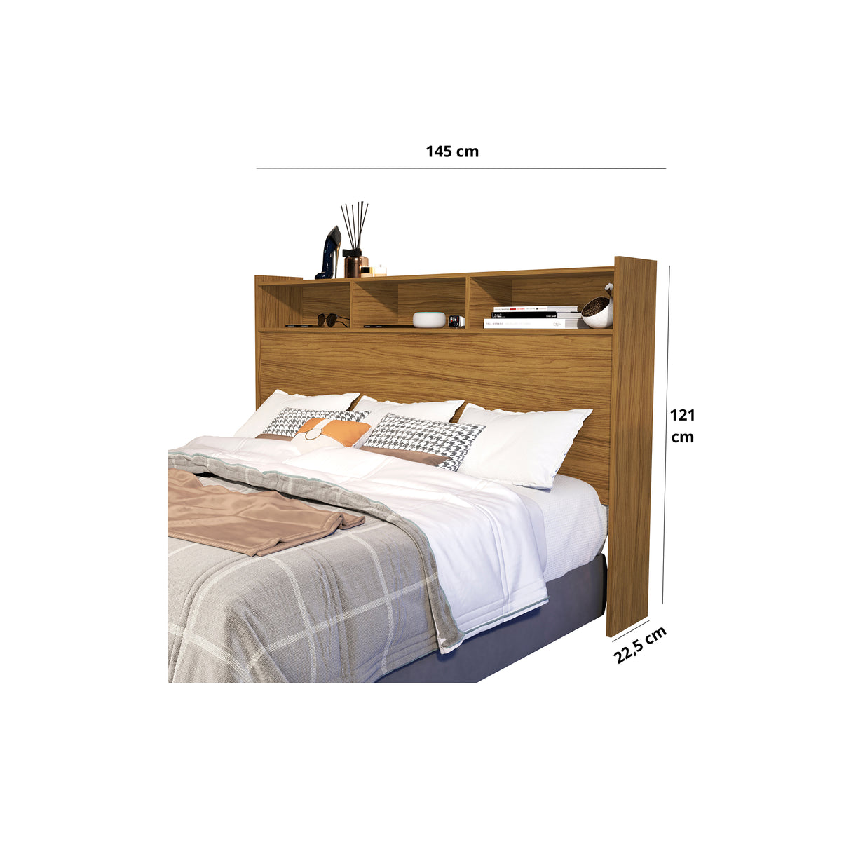 Cabecera Texas Almendra 145x121cm Para Cama Doble