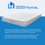 Colchoneta Blanco Sencillo 90 X 190 Cm Firmeza Medio de Espuma