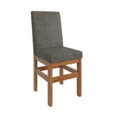 Comedor Fabre Almendra 90x78cm Cuadrado de Cuatro Puestos con Cuatro Sillas