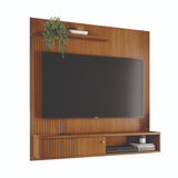 Panel de TV Aura Almendra 160.5x162cm para TV Hasta 65" Pulgadas con Dos Compartimientos