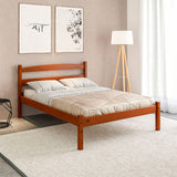 Cama Kazan Almendra 147x96cm para Colchon Semidoble 120 X 190 Cm con Cabecero