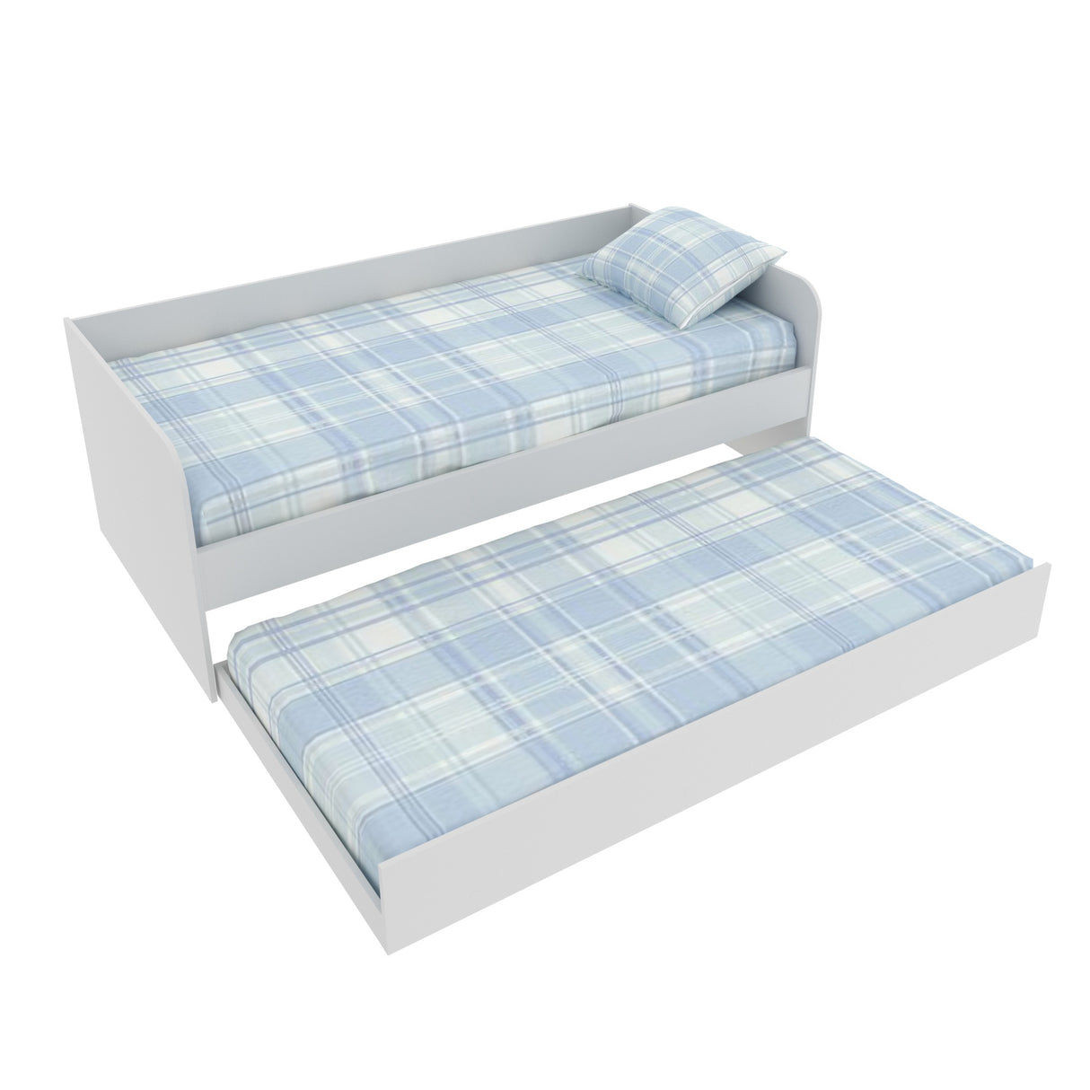 Cama Transformable Atlanta Blanco 193x68cm para Colchon Sencillo 90 X 190 Cm