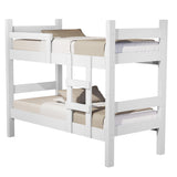 Camarote Leticia Blanco 100x160cm para Colchon Sencillo 90 X 190 Cm