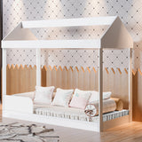Cama Montessoriana Blanco 90x133cm para Colchon Sencillo 90 X 190 Cm