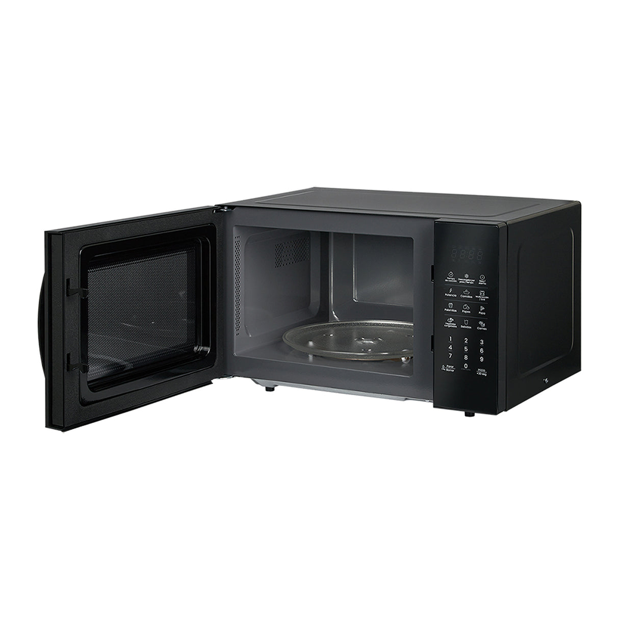 Horno Microondas Haceb Negro 48.5x29.3cm de 25 Litros con 12 Funciones