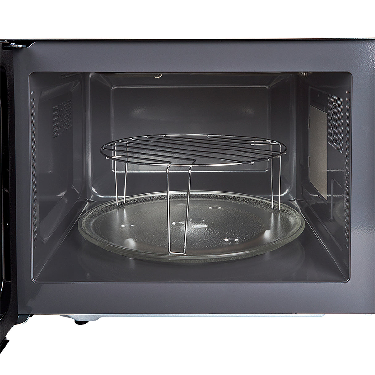Horno Microondas Haceb Negro 48.5x29.3cm de 25 Litros con 12 Funciones