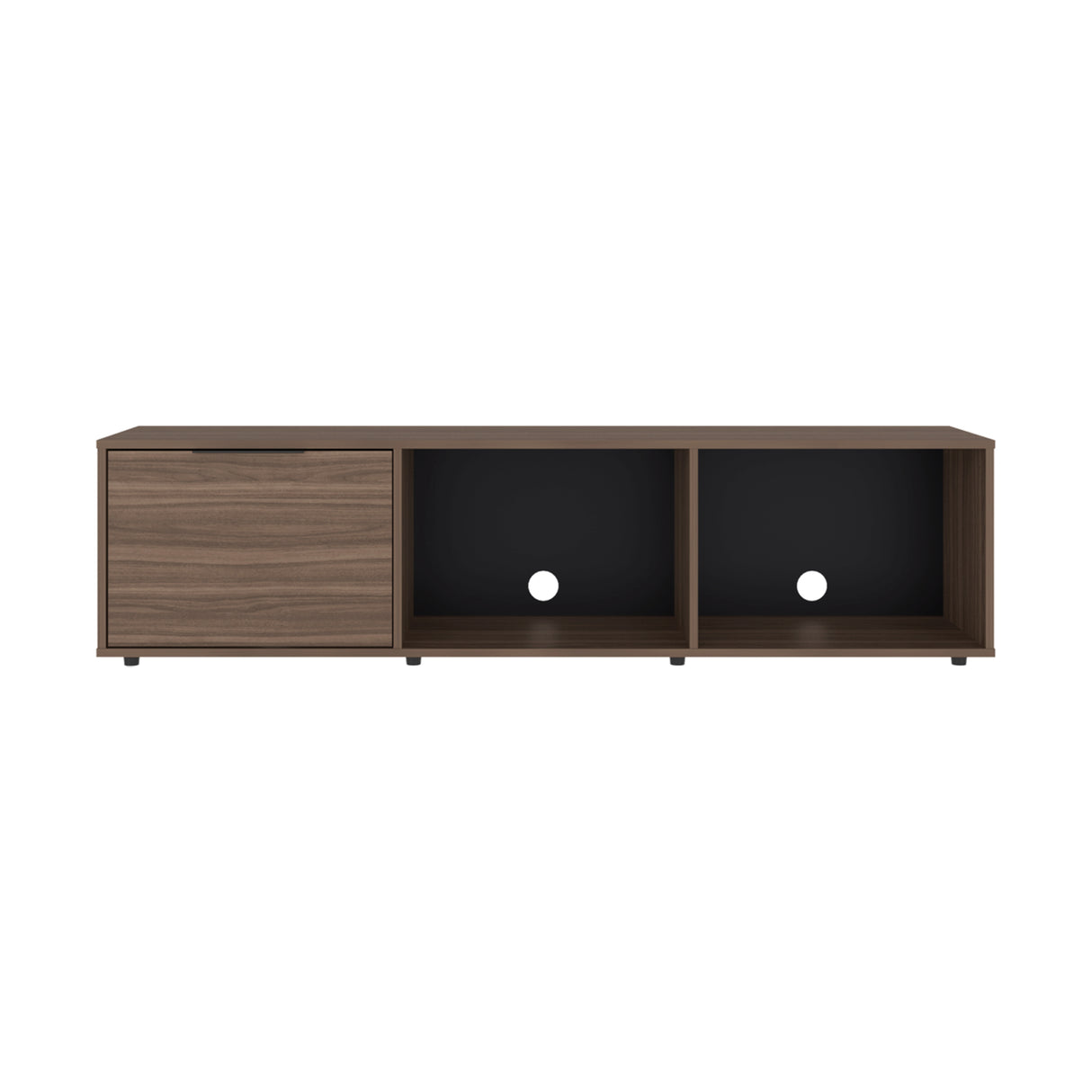 Rack de TV Dorne Avellana 162x41.1cm para TV Hasta 65" Pulgadas con Tres Compartimientos