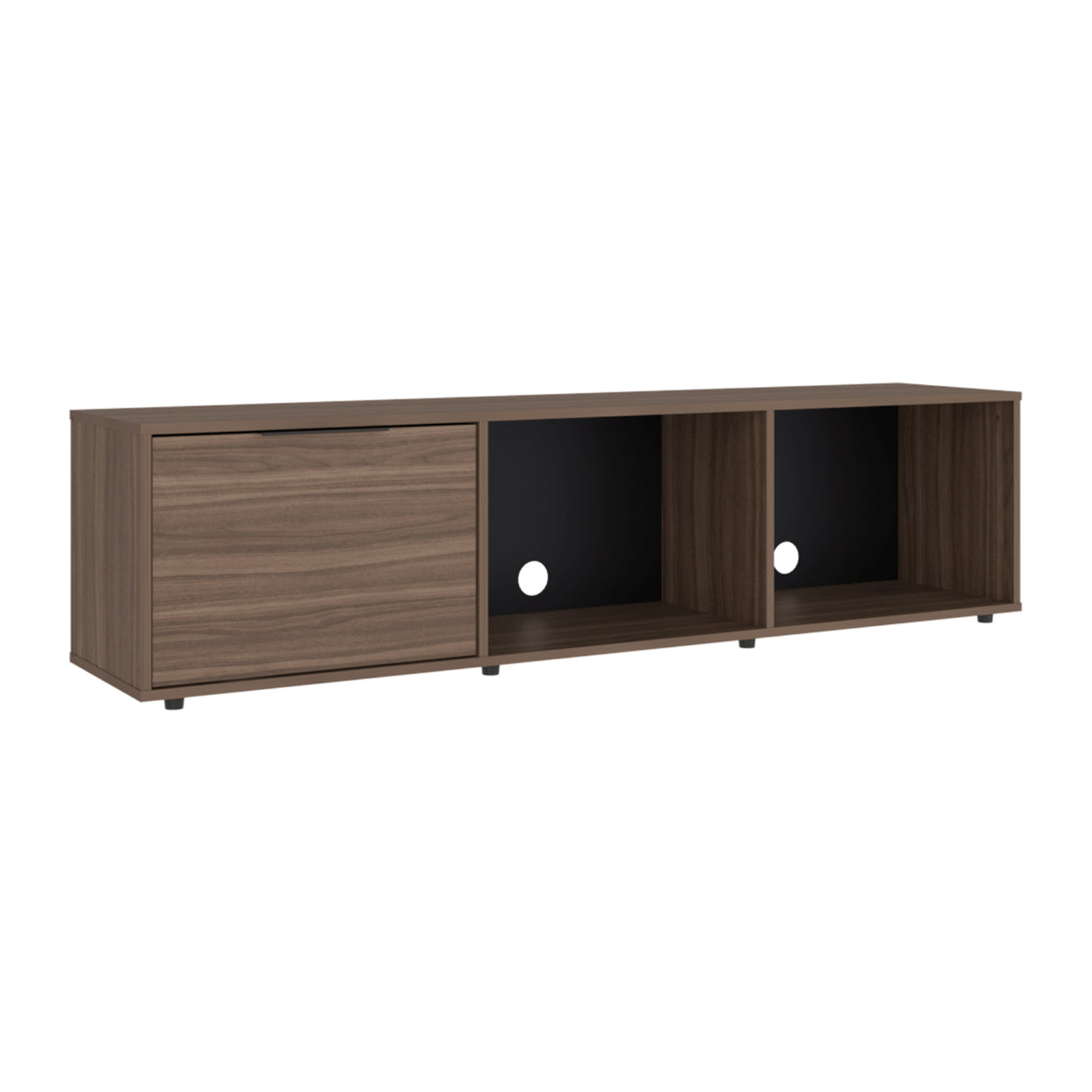 Rack de TV Dorne Avellana 162x41.1cm para TV Hasta 65" Pulgadas con Tres Compartimientos