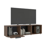 Rack de TV Dorne Avellana 162x41.1cm para TV Hasta 65" Pulgadas con Tres Compartimientos