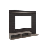 Panel de TV Munt Positano y Wengue 160x130cm para TV Hasta 70" Pulgadas con Dos Compartimientos