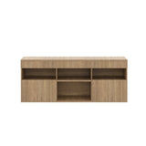 Rack de TV Paris Castaño 175x48cm para TV Hasta 55" Pulgadas con Seis Compartimientos