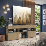 Rack de TV Paris Castaño 175x48cm para TV Hasta 55" Pulgadas con Seis Compartimientos