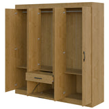 Closet Nova Castaño 181x183cm con Seis Puertas y con Un Cajón