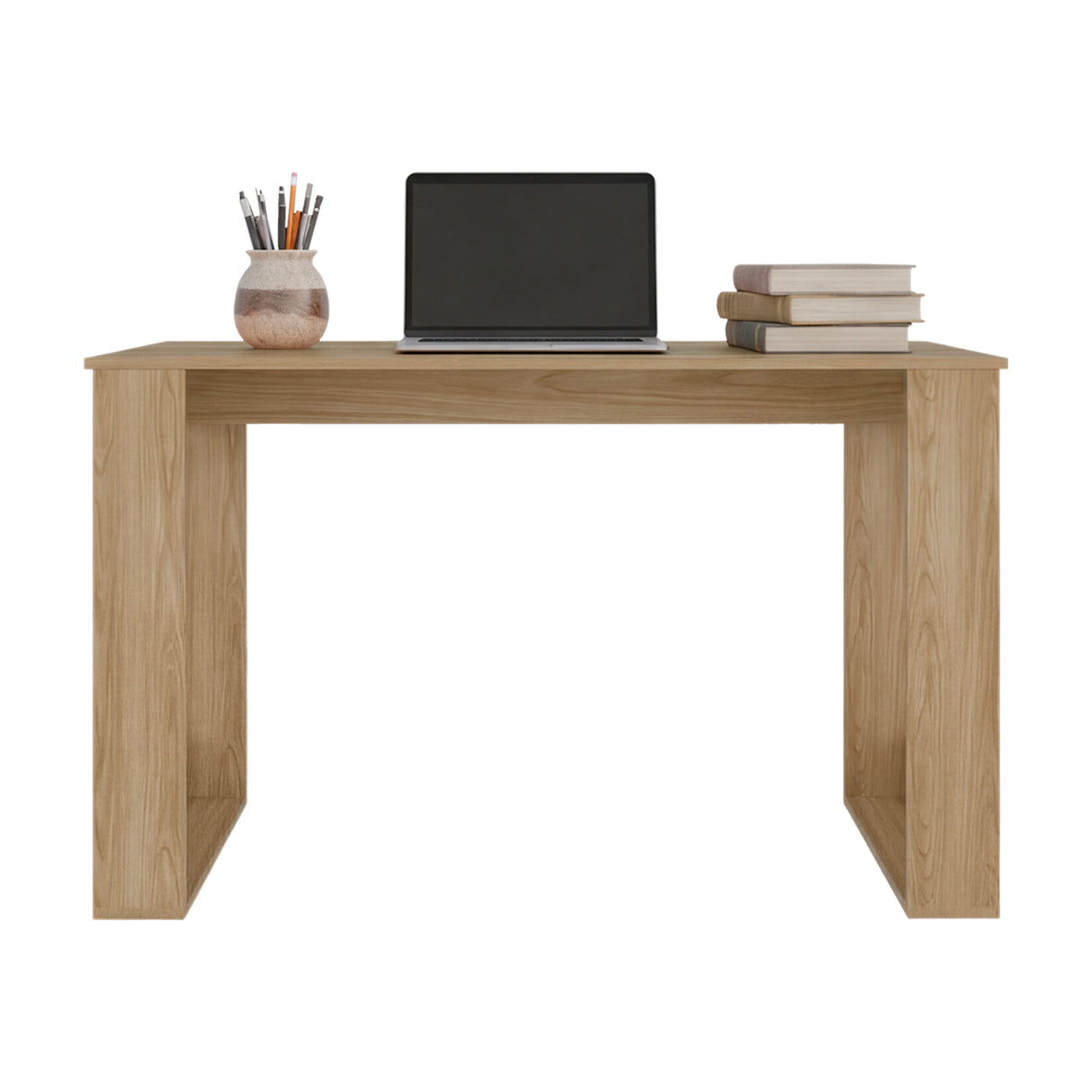 Escritorio Oviedo Fresno Europeo 120x73cm con Tres Compartimientos