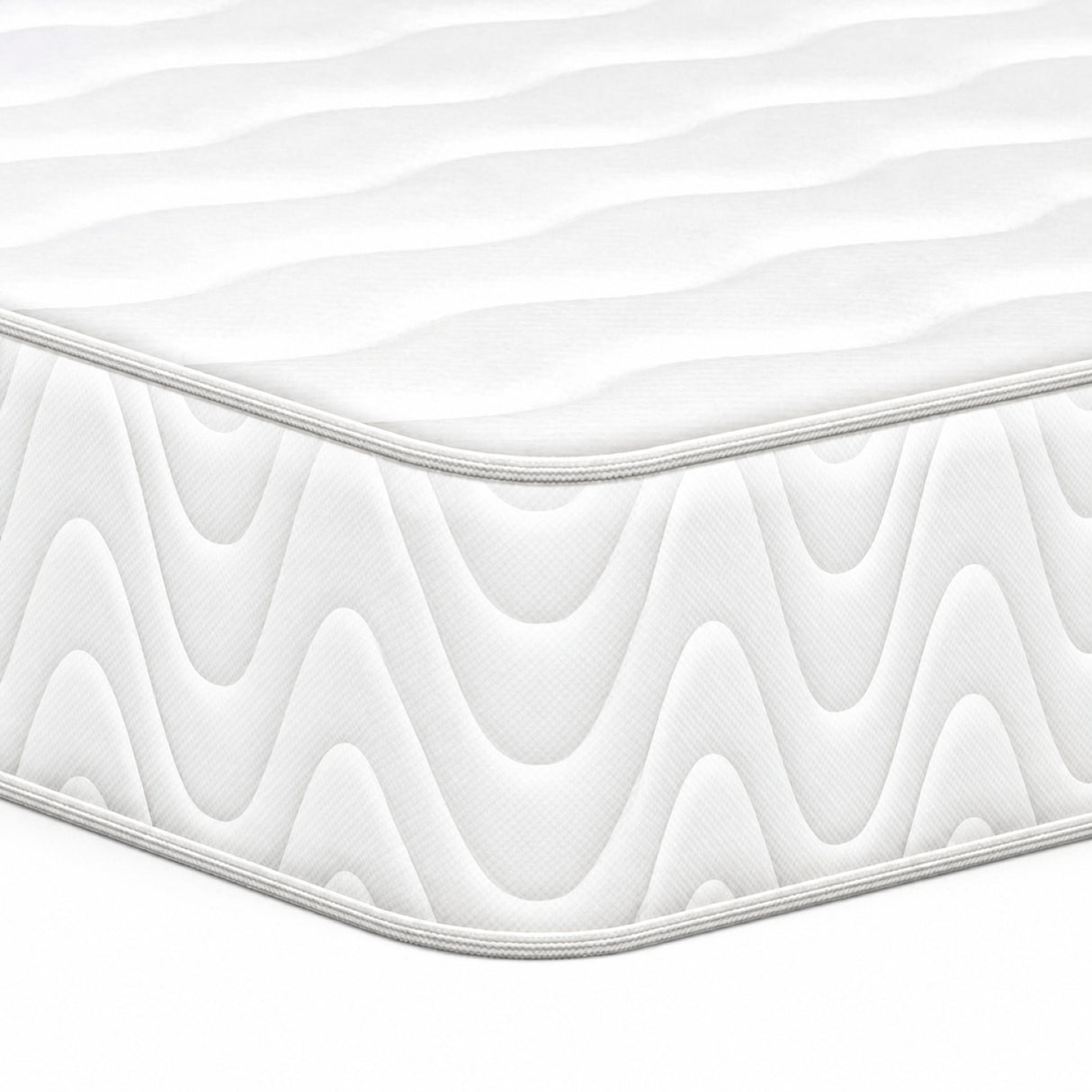 Colchón Enrollado Ecopack Blanco Doble 140 X 190 Cm Ortopedico Firmeza Medio con Pillow Sencillo