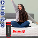Colchón Enrollado Ecopack Blanco Doble 140 X 190 Cm Ortopedico Firmeza Medio con Pillow Sencillo