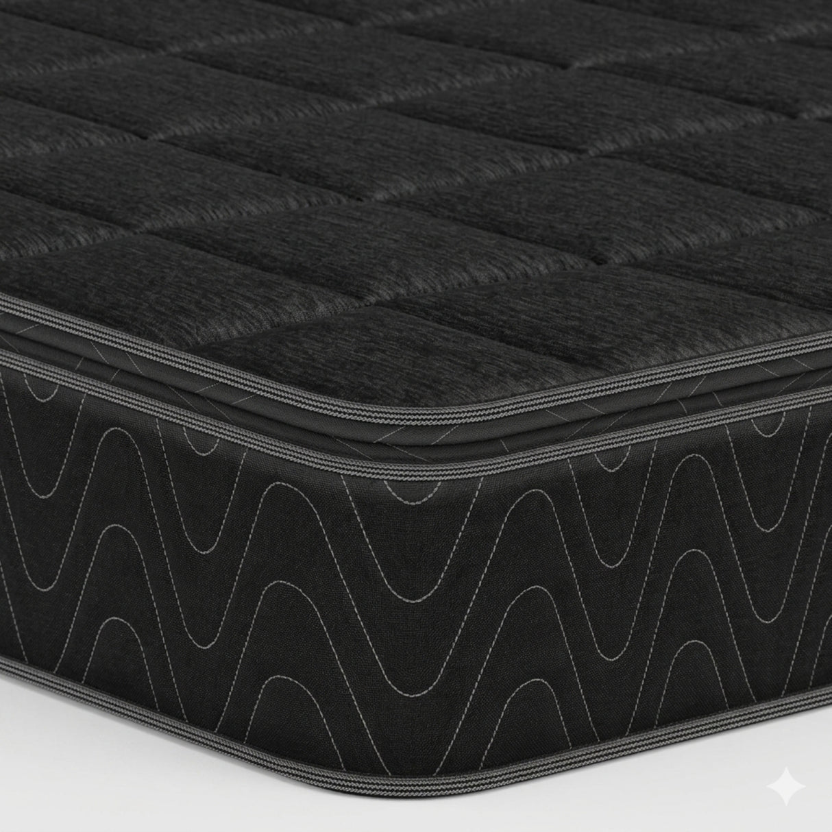 Colchón Enrollado Orthopack BTU Negro King 200 X 200 Cm Ortopedico Firmeza Medio con Pillow Sencillo