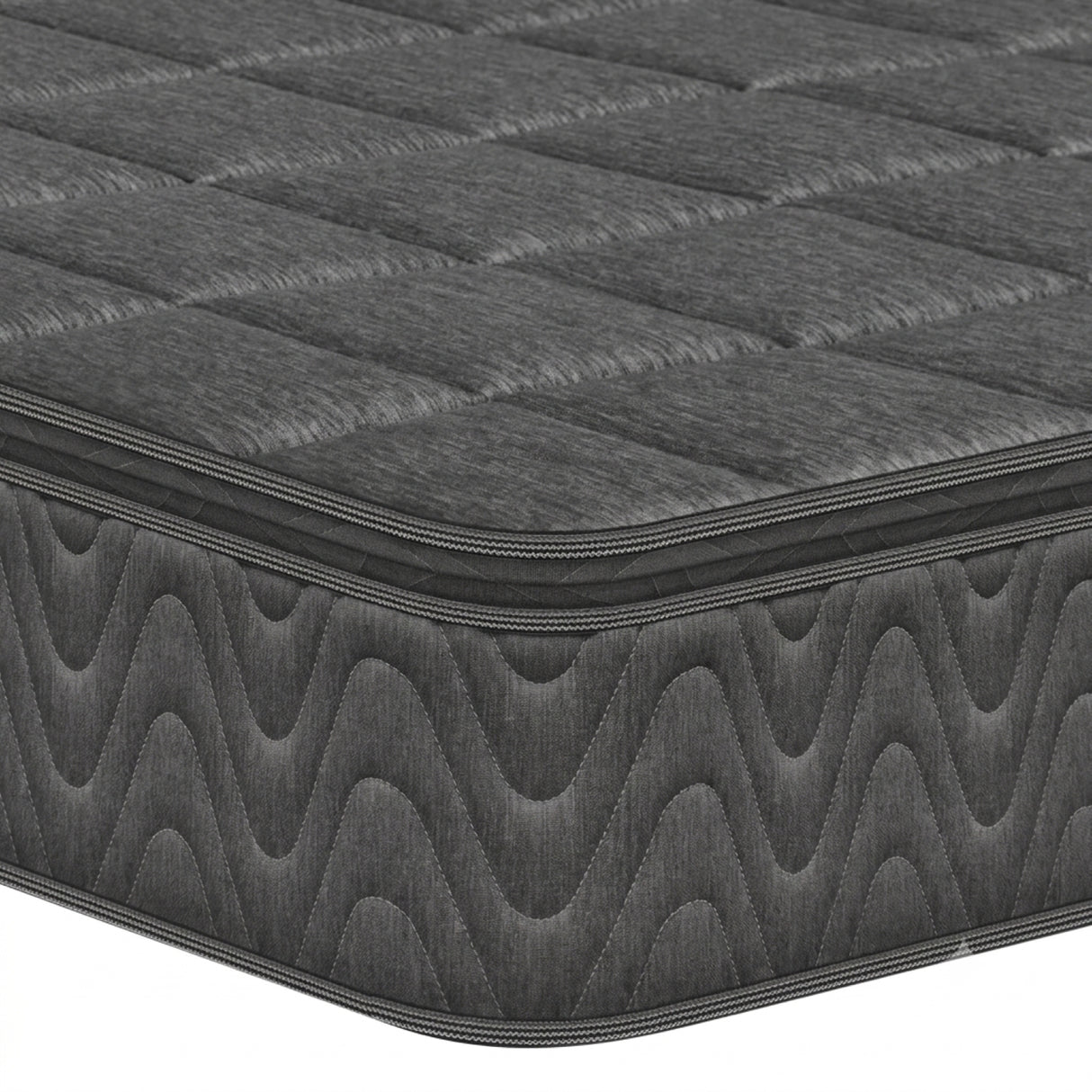 Colchón Enrollado Orthopack BTU Gris Doble 140 X 190 Cm Ortopedico Firmeza Medio con Pillow Sencillo