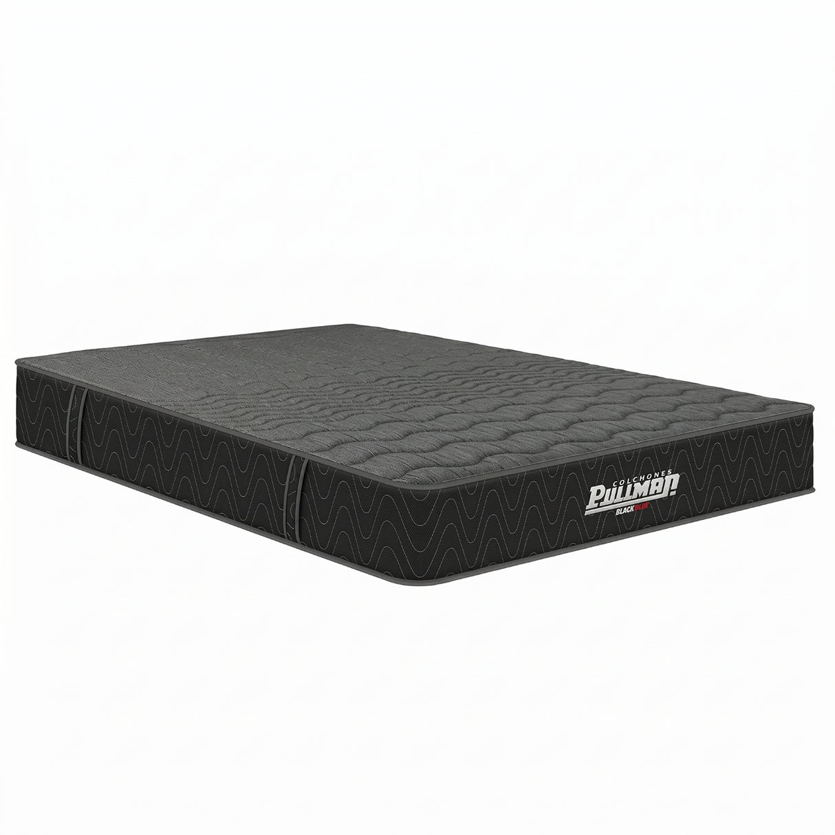 Colchón Enrollado Casatapack Negro y Gris Doble 140 X 190 Cm Ortopedico Firmeza Firme con Pillow Sencillo