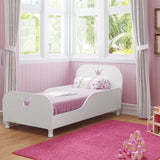 Cama Infantil Real Kids Blanco 97x69cm para colchón Sencillo 90 X 190 Cm con Cabecero y sin Colchon