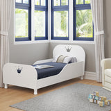Cama Infantil Real Kids Blanco 97x69cm para colchón Sencillo 90 X 190 Cm con Cabecero y sin Colchon