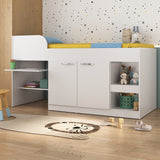 Cama Multifuncional Blanco 193x84cm para colchón Infantil 80 X 190 Cm con Cabecero y sin Colchon