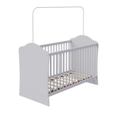 Cuna Dulces Sueños Blanco 68.5x91.5cm para colchón Infantil 60 X 130 Cm con Cabecero y con Colchón