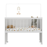 Cuna Sueños Compartidos Blanco 68.5x91.5cm para colchón Infantil 60 X 130 Cm con Cabecero y con Colchón