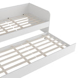 Combo Base Cama y Colchón Atlanta Blanco 193x68cm con colchoneta Sencilla 90 X 190 cm
