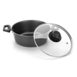 Olla Basic Gris 30x23cm de Aluminio Antiadherente de 3.6 Litros con Tapa