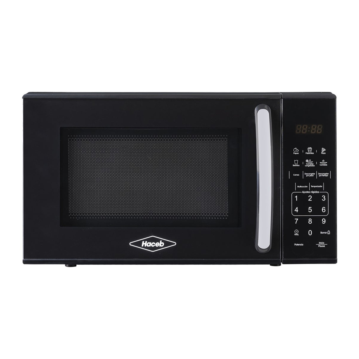 Horno Microondas Haceb Negro 36x26.2cm de 20 Litros con 11 Funciones Preconfiguradas