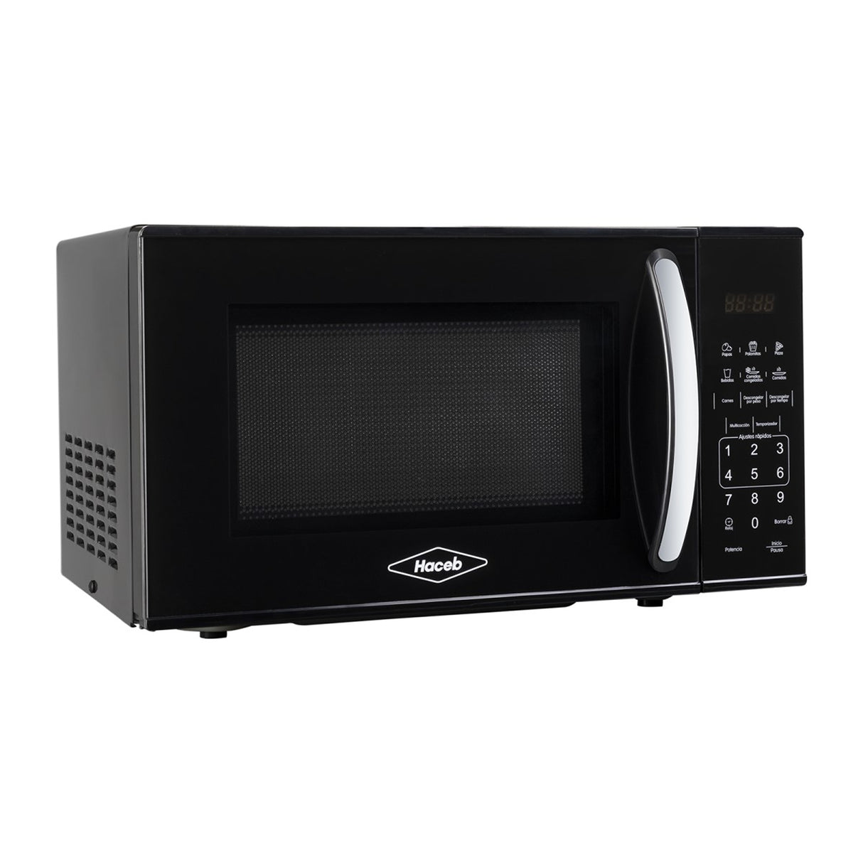 Horno Microondas Haceb Negro 36x26.2cm de 20 Litros con 11 Funciones Preconfiguradas