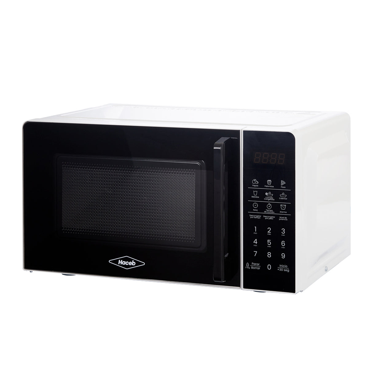 Horno Microondas Haceb Blanco 44.6x20cm de 20 Litros con 12 Funciones Preconfiguradas