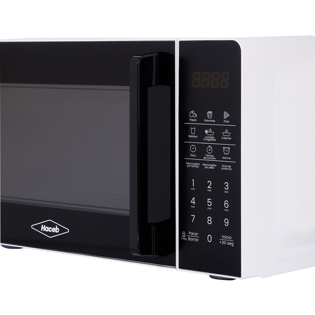 Horno Microondas Haceb Blanco 44.6x20cm de 20 Litros con 12 Funciones Preconfiguradas