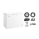 Congelador Kalley Inverter Dual Blanco 59.2x84.4cm de 293 Litros con Iluminación Interna