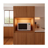 Horno Microondas Kalley Blanco 32.9x25.9cm de 20 Litros con Ocho Funciones Preconfiguradas